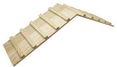 Cage ramp for small animal cage or habitat